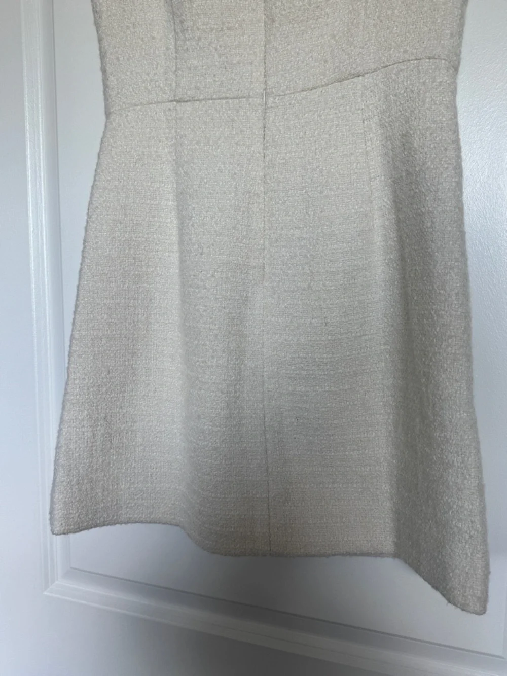 NWT | J. CREW Women’s Sophia Dress with Velvet Bows in Tweed | Ivory | Size 4 - Picture 9 of 16